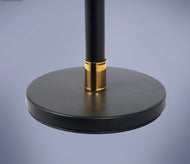 Stanchion Pole Black with Gold Top