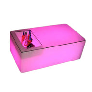 Led Coffee Table with Ice Bucket Indent 120x48x64cm