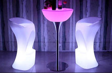 Led Cocktail Table with metal base