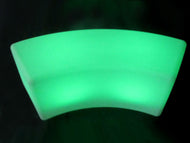 LED Lighted Curved Bench 120x40x40cm